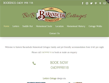 Tablet Screenshot of barandudahomestead.com.au